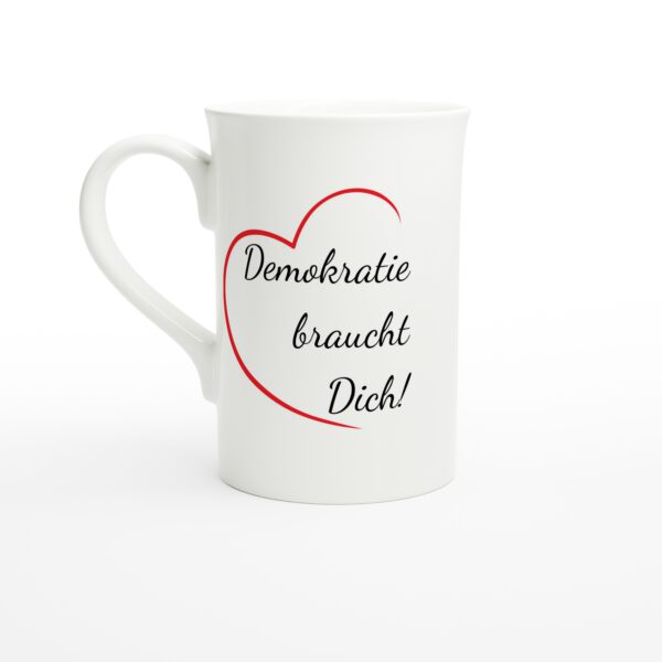 Demokratie beginnt beim Frühstück – mit der Porzellantasse „Demokratie braucht Dich!“ – Bild 2